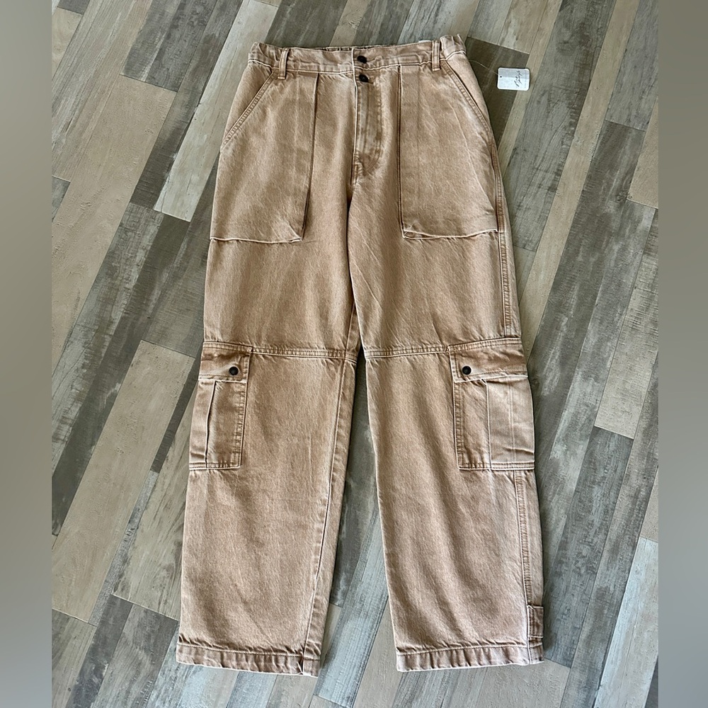 Free People We The Free Marx Slouchy Cargo Pants NWT 27 - Picture 6 of 16